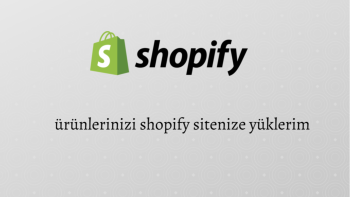 24 saate shopify sitenize ürün yüklerim
