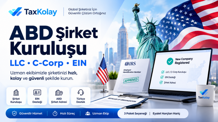 ABD şirket kuruluşu ve EIN sürecinde destek olurum
