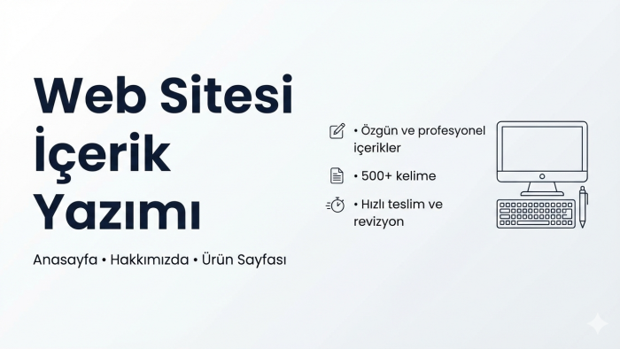 web siteniz için profesyonel ve etkili içerik yazarım