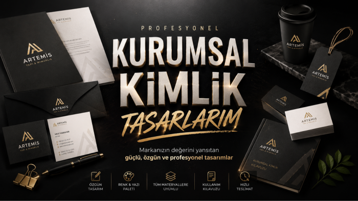 markanız için kurumsal kimlik tasarlıyorum