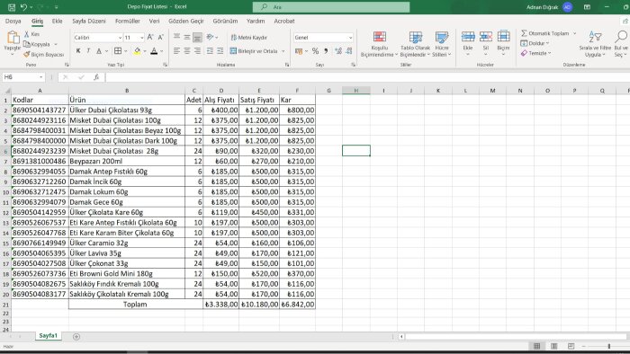 karmaşık Excel verilerini sadeleştiririm