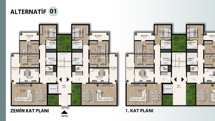 mimari planlarınızı boyar ve sunum haline getiririm
