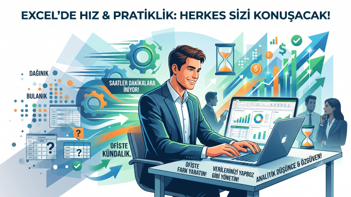Exceli hızlı ve verimli kullanmanızı sağlayabilirim