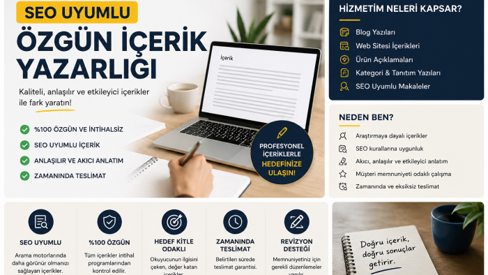 SEO uyumlu özgün blok yazıları yazarım