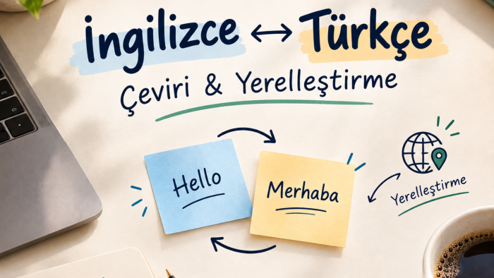 İngilizce ve Türkçe dilleri arasında çeviri yaparım