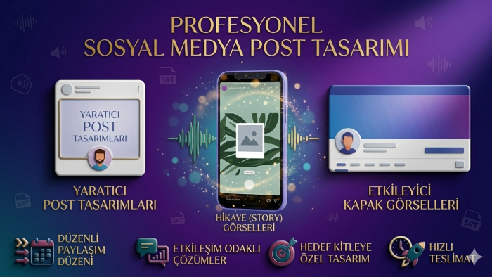 sosyal medya hesaplarınız için post tasarımları yaparım