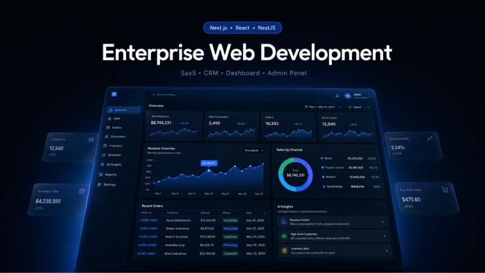 Nextjs ile SaaS & web uygulamalarını sıfırdan geliştiririm