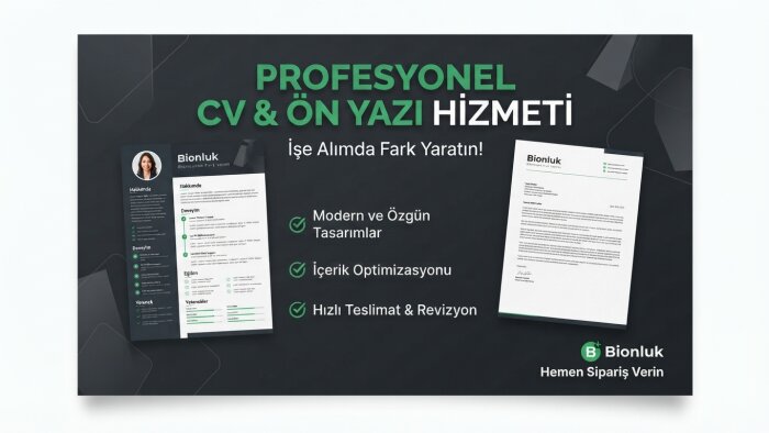 profesyonel CV ve dikkat çekici ön yazılar hazırlıyorum