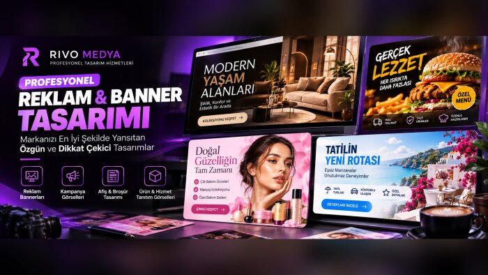 işletmenize özel profesyonel reklam bannerı tasarlarım