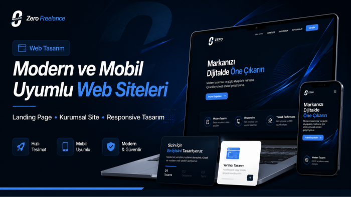 modern ve mobil uyumlu web siteleri tasarlarım