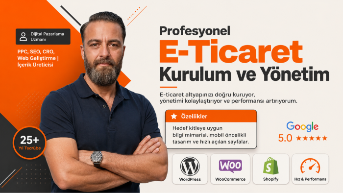 e-ticaret site kurulumunu uçtan uca tamamlıyorum