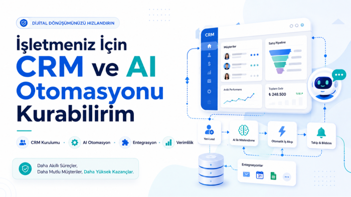 sizin için make/n8n/zapier ile CRM otomasyonu kurabilirim