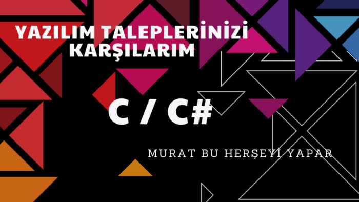 C# / C yazılım taleplerinizi karşılarım