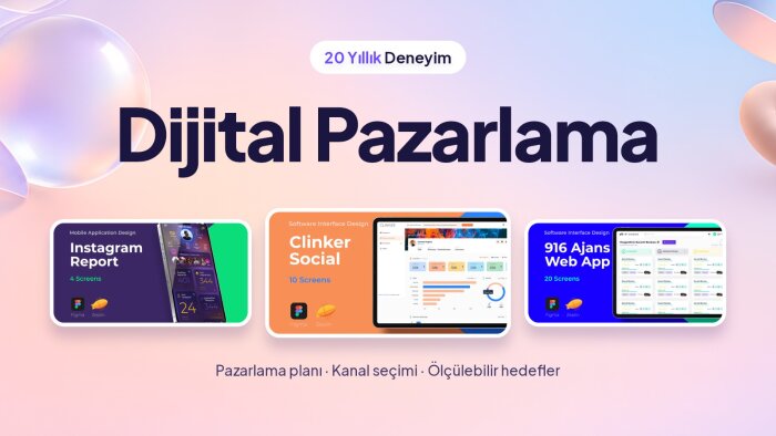 dijital pazarlama ve büyüme danışmanlığı veriyorum