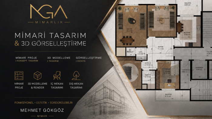 profesyonel mimari plan boyama ve sunum görseli hazırlarım