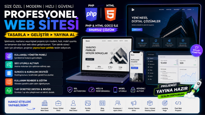size özel web sitesi yaparım
