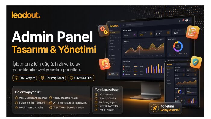 size özel profesyonel admin paneli tasarlarım