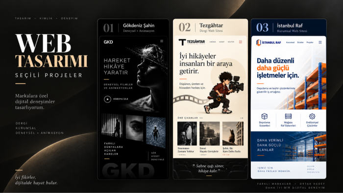 markanıza özel modern ve animasyonlu web sitesi tasarlarım