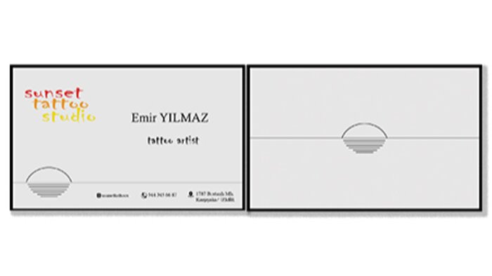 sizlere özgün kartvizit tasarlayabilirim