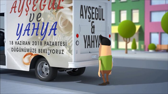 düğün için animasyonlu davetiye videosu hazırlarım