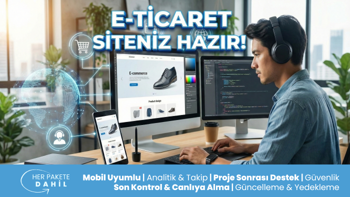 7/24 satışa geçiren tam entegre e-ticaret sitesi kurabilirim