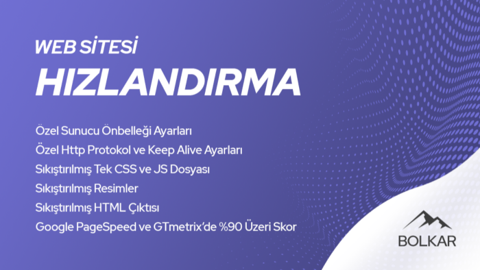 web sitelerini hızlandırabilirim