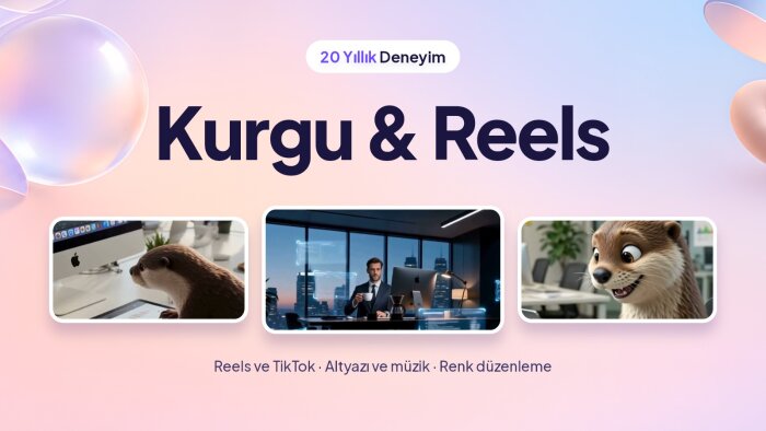 reels, kurgu ve kısa video montajı yapıyorum