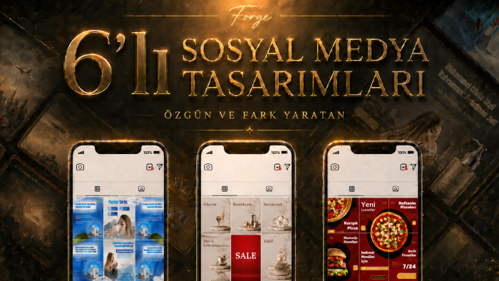 6'lı sosyal medya tasarımı ile fark yaratmanızı sağlarım