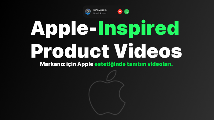 Apple benzeri tanıtım videoları hazırlayabilirim