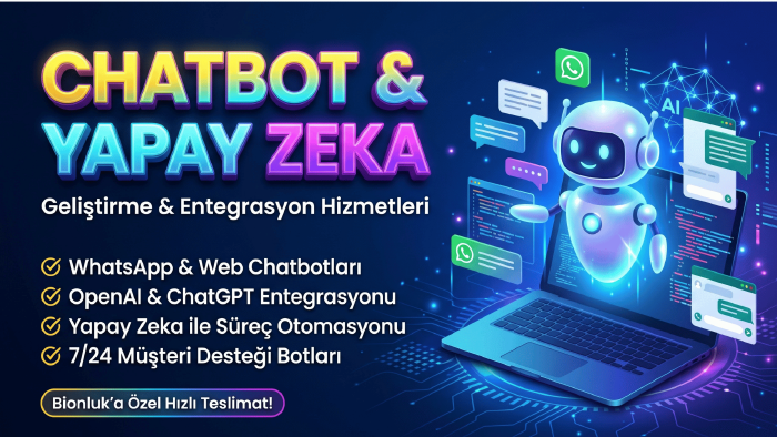 chatbot ve yapay zeka konusunda projeler yapabilirim