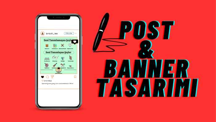 post ve banner tasarımı yaparım