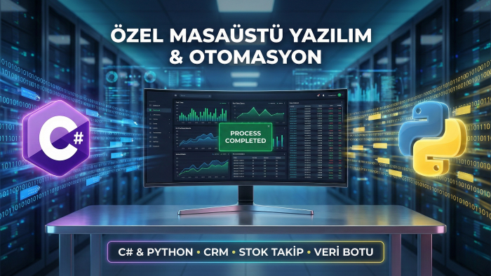 özel masaüstü otomasyon ve CRM yazılımı geliştiririm