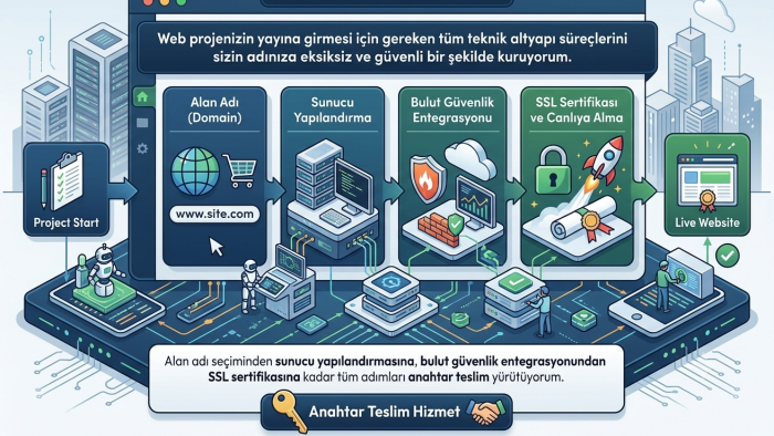 sizin için domain ve hosting kurulumlarınızı yaparım