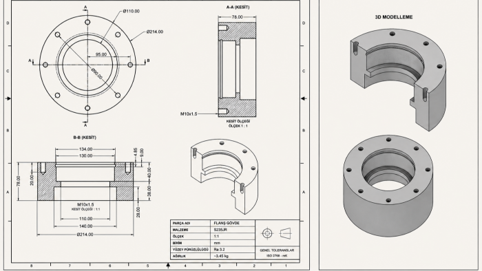 teknik resimleri 3D modele dönüştürebilirim
