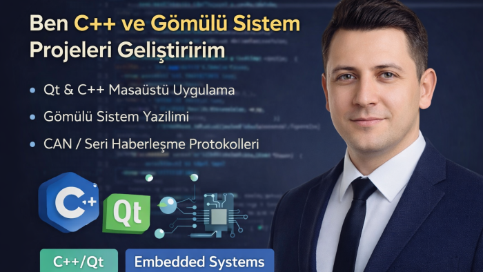 C++ ve Qt ile özel masaüstü yazılım geliştiririm