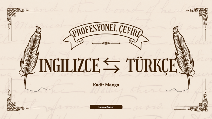 İngilizce / Türkçe kaliteli çeviri yaparım