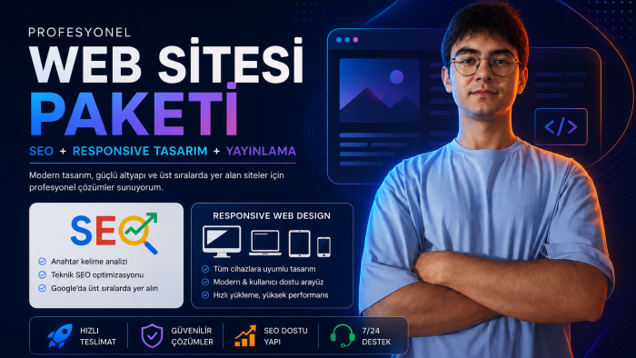 ihtiyaçlarınıza uygun her şey dahil bir web sitesi yapıyorum