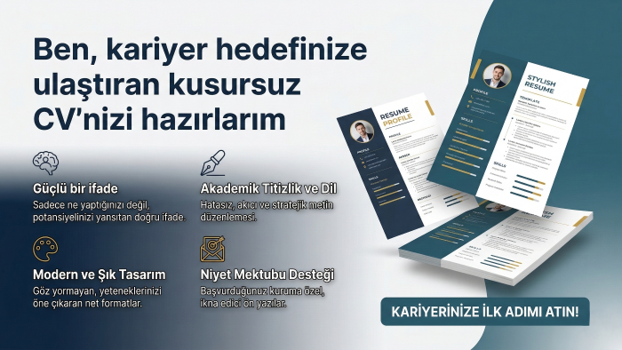 uygun fiyata, modern ve etkili cv yazarım