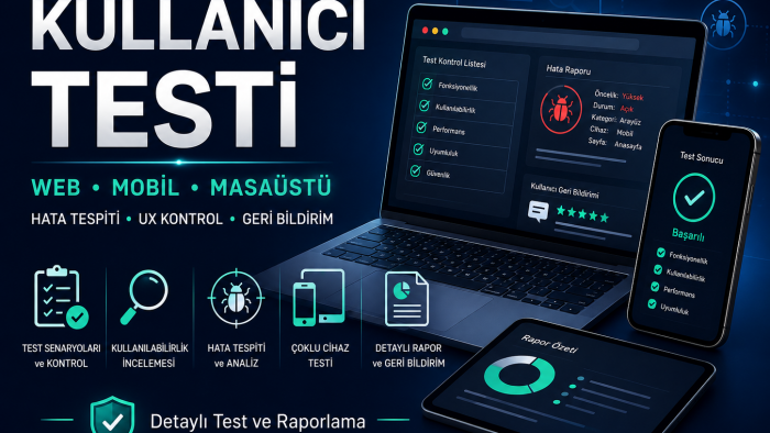 web ve mobil uygulamalarınız için test yaparım