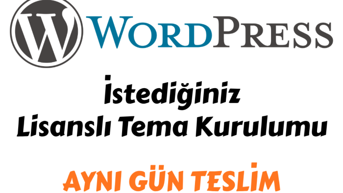 istediğiniz temanın lisanslı halini kurarım