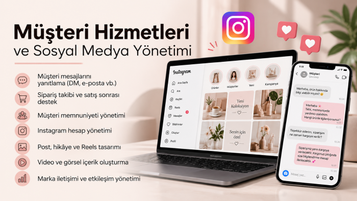 profesyonel müşteri hizmetleri desteği sunarım
