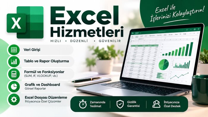 Excel dosyalarınızı düzenliyor ve hazırlıyorum