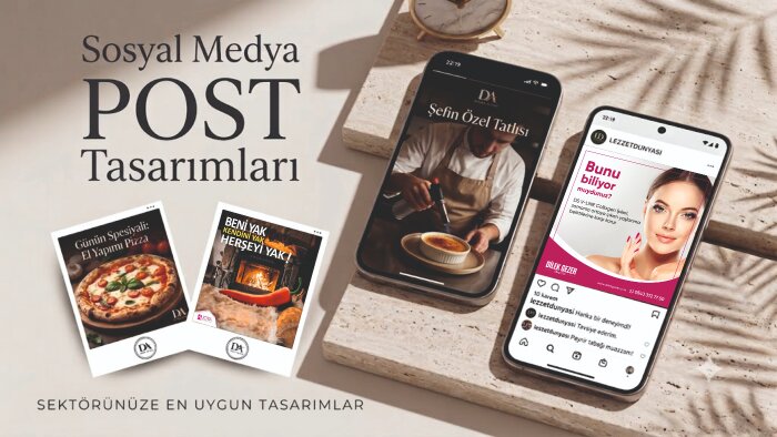 15 yıllık deneyimle sosyal medya gönderisi tasarlarım