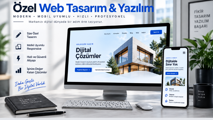 ihtiyaçlarınıza özel profesyonel web sitesi tasarlarım