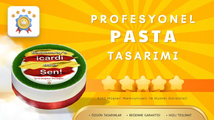 baskılı pasta tasarımları yaparım