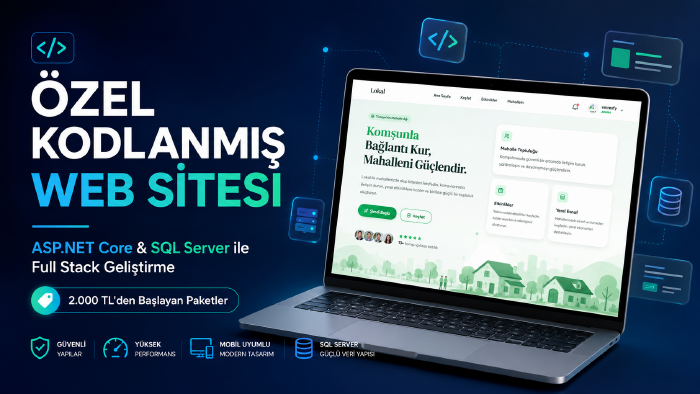 sıfırdan özel kodlanmış web siteleri geliştiriyorum