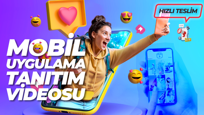 mobil uygulama tanıtımı videonuzu yapıyorum