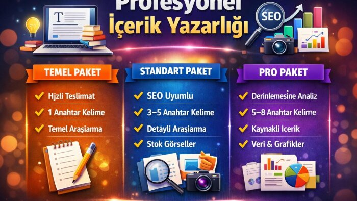 SEO uyumlu profesyonel içerikler yazıyorum