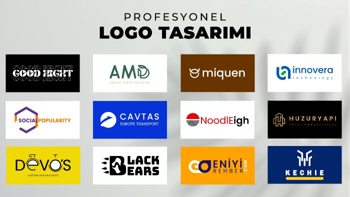 sizin için profesyonel logo tasarımı yapabilirim