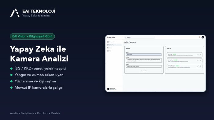 görüntü işleme ve yapay zeka ile kamera analizi yapabilirim